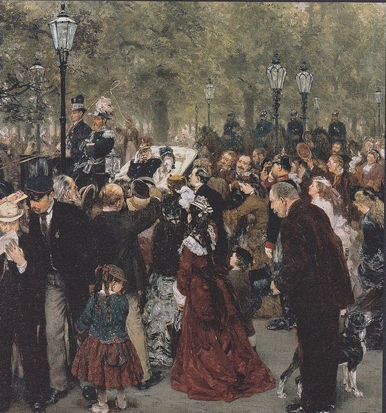 Adolph von Menzel Abreise Konig Wilhelms I